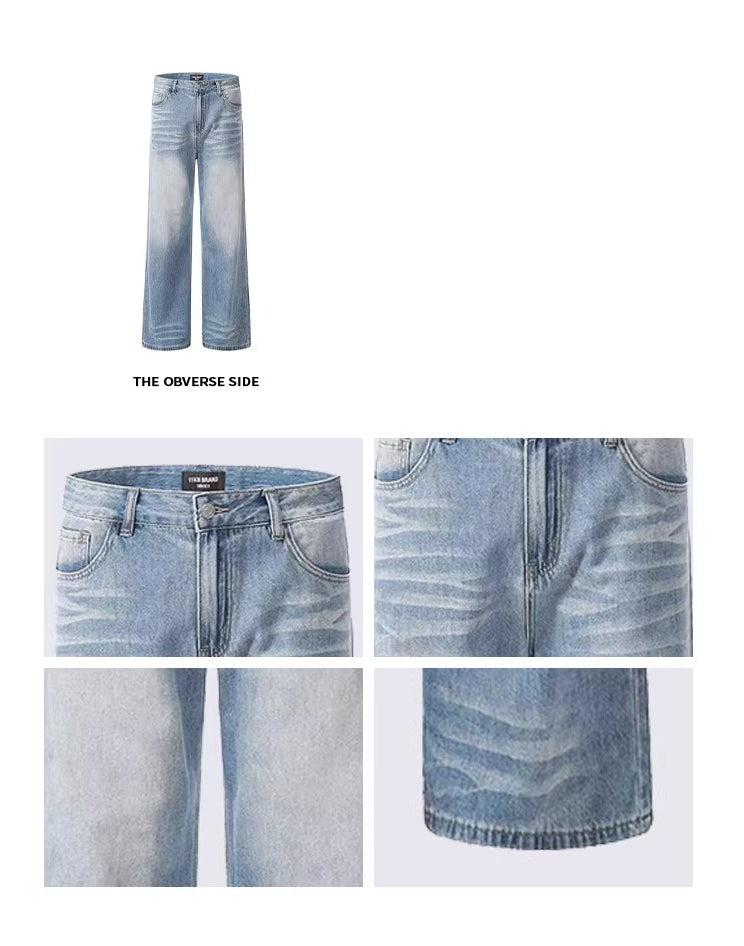 American Vintage Wide-Leg Light Blue Jeans FE0290