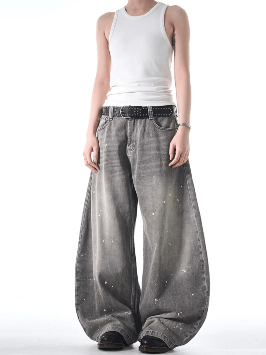 [MADWITCH] street ink wash jeans B0308