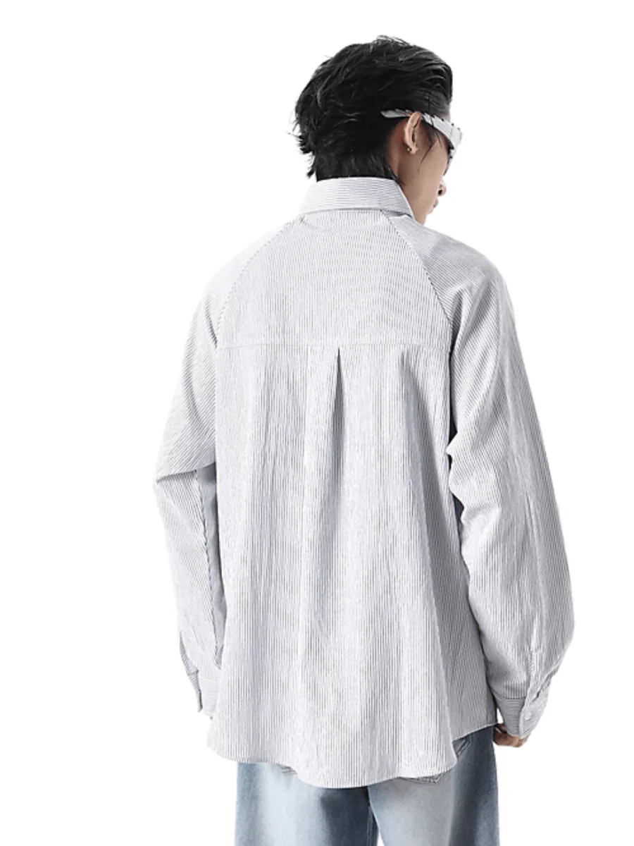 [TREND ST] striped shirt J0141