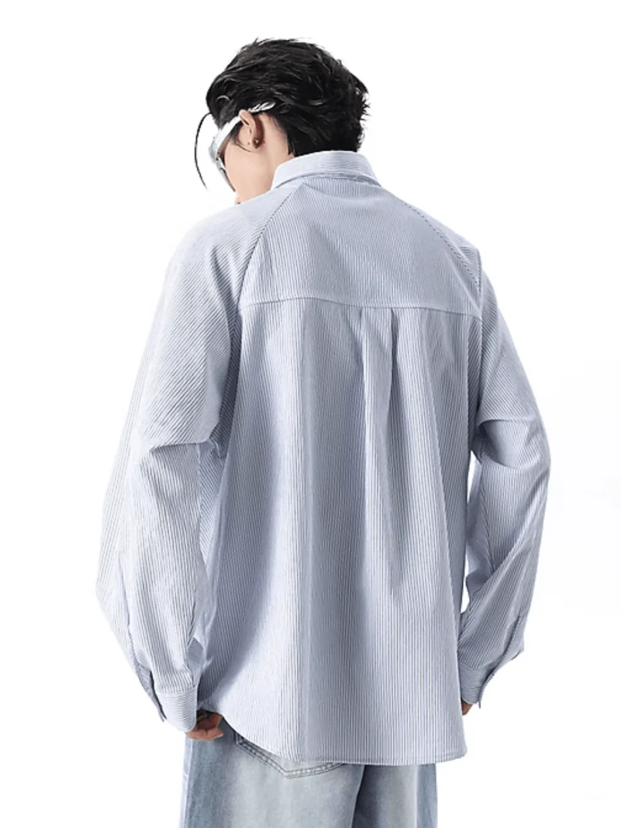 [TREND ST] striped shirt J0141