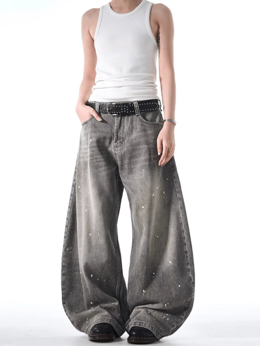 [MADWITCH] street ink wash jeans B0308