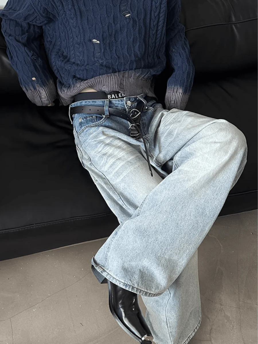 [GENESISBOY] Washed Jeans B0306