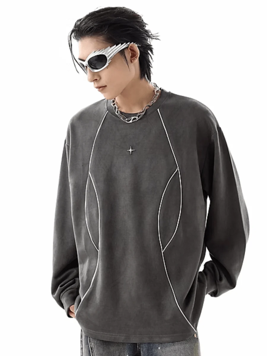 [TREND ST] round neck sweater S0200