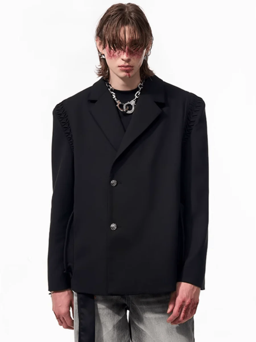 [STARTEXCEEDEND] two-piece layered suit jacket R033