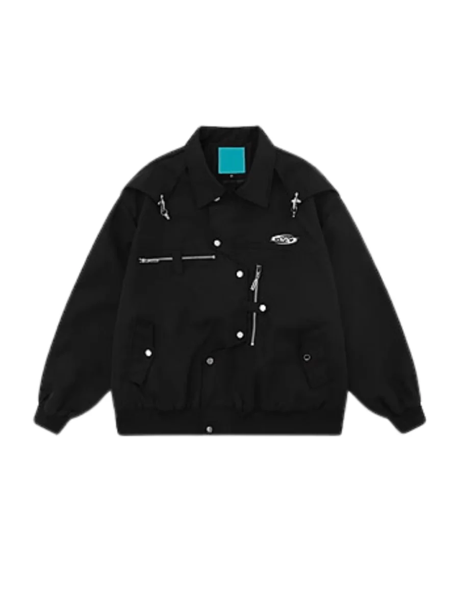 [TREND ST] niche design metal jacket T0178