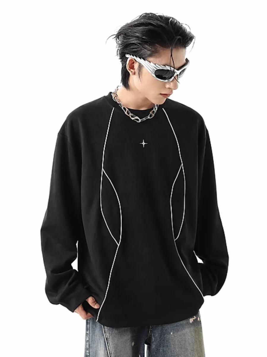 [TREND ST] round neck sweater S0200