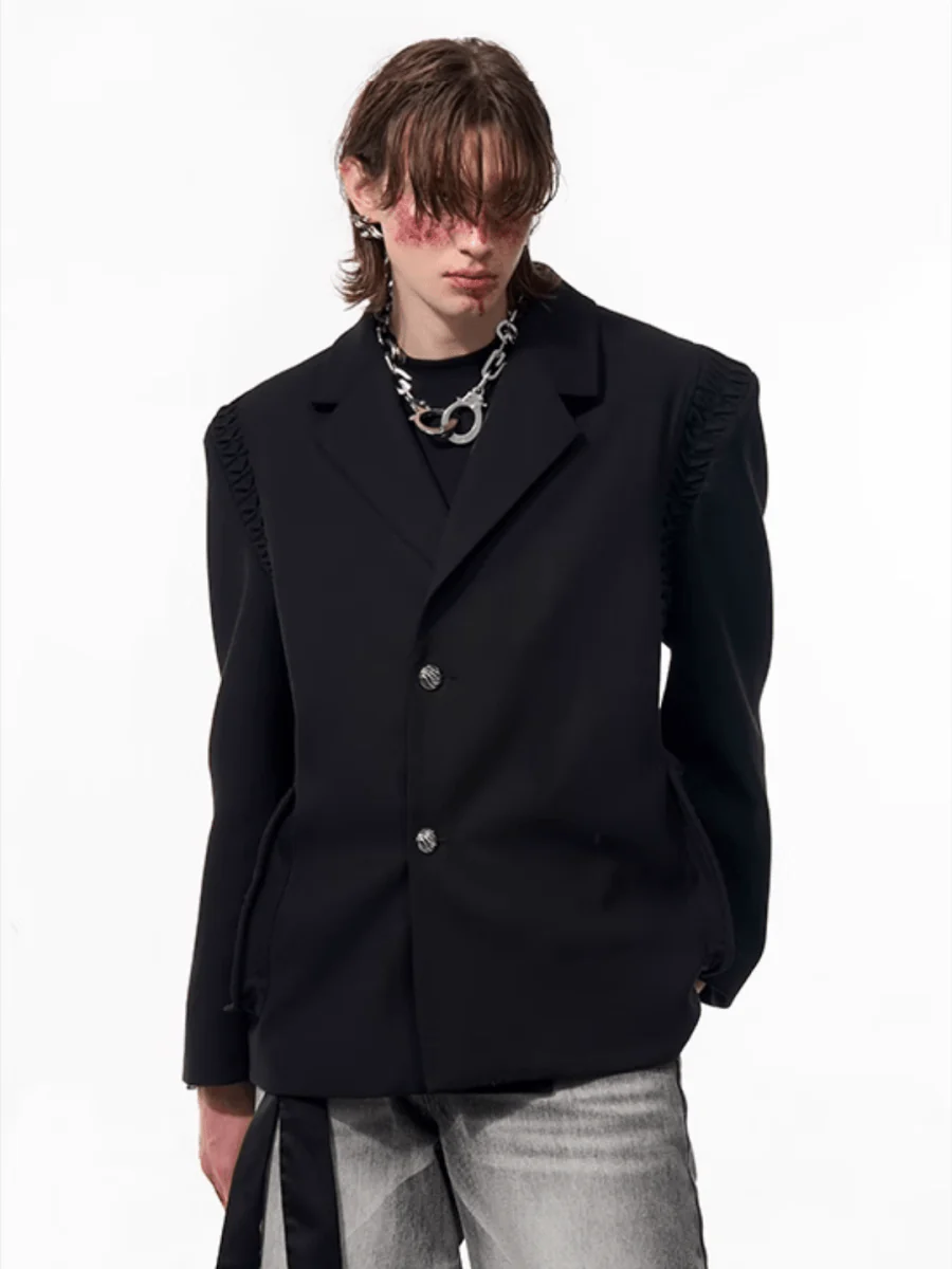 [STARTEXCEEDEND] two-piece layered suit jacket R033