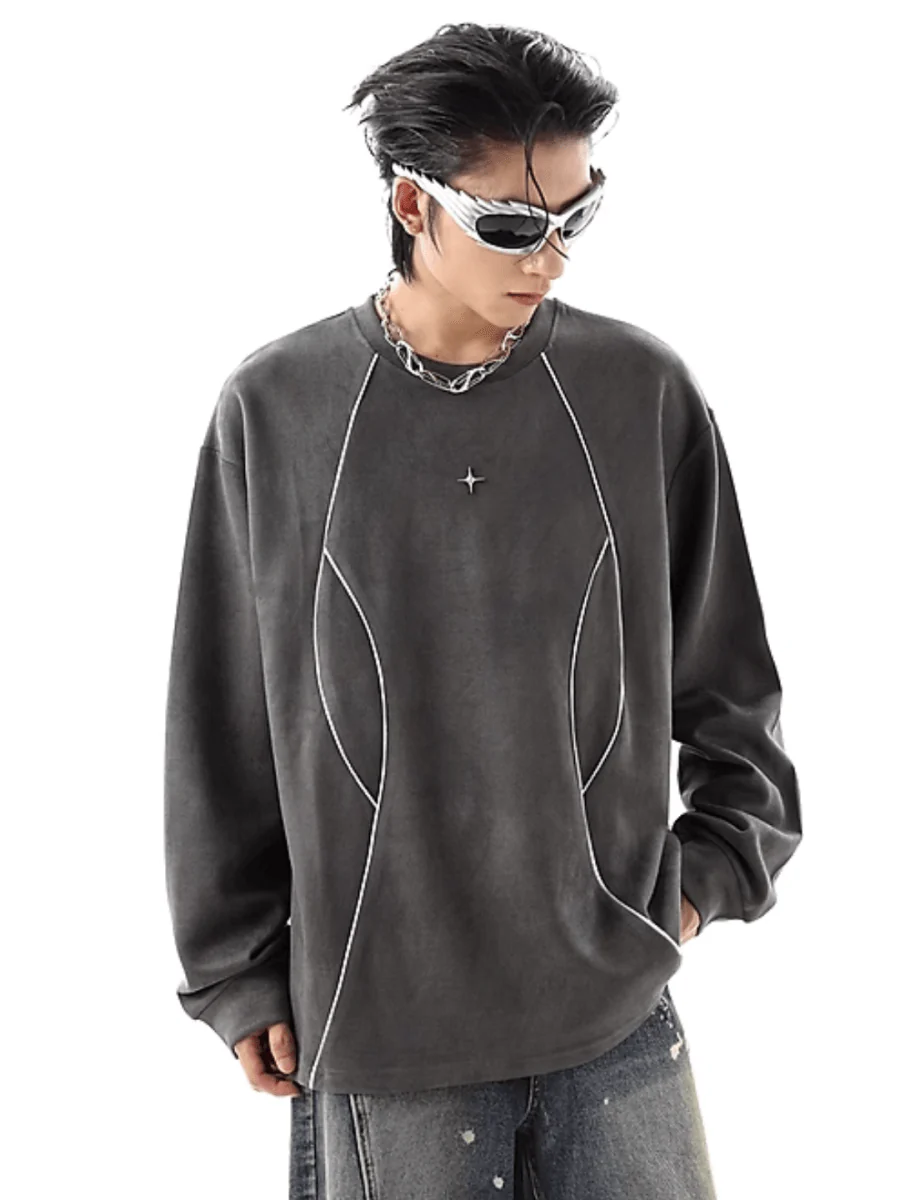 [TREND ST] round neck sweater S0200