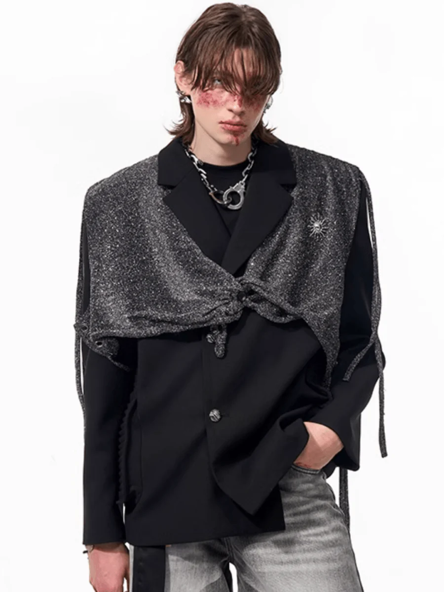 [STARTEXCEEDEND] two-piece layered suit jacket R033