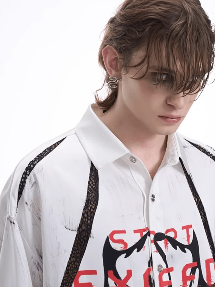 [STARTEXCEEDEND] Skeleton printing LOGO Jacket + Bottoms S0161