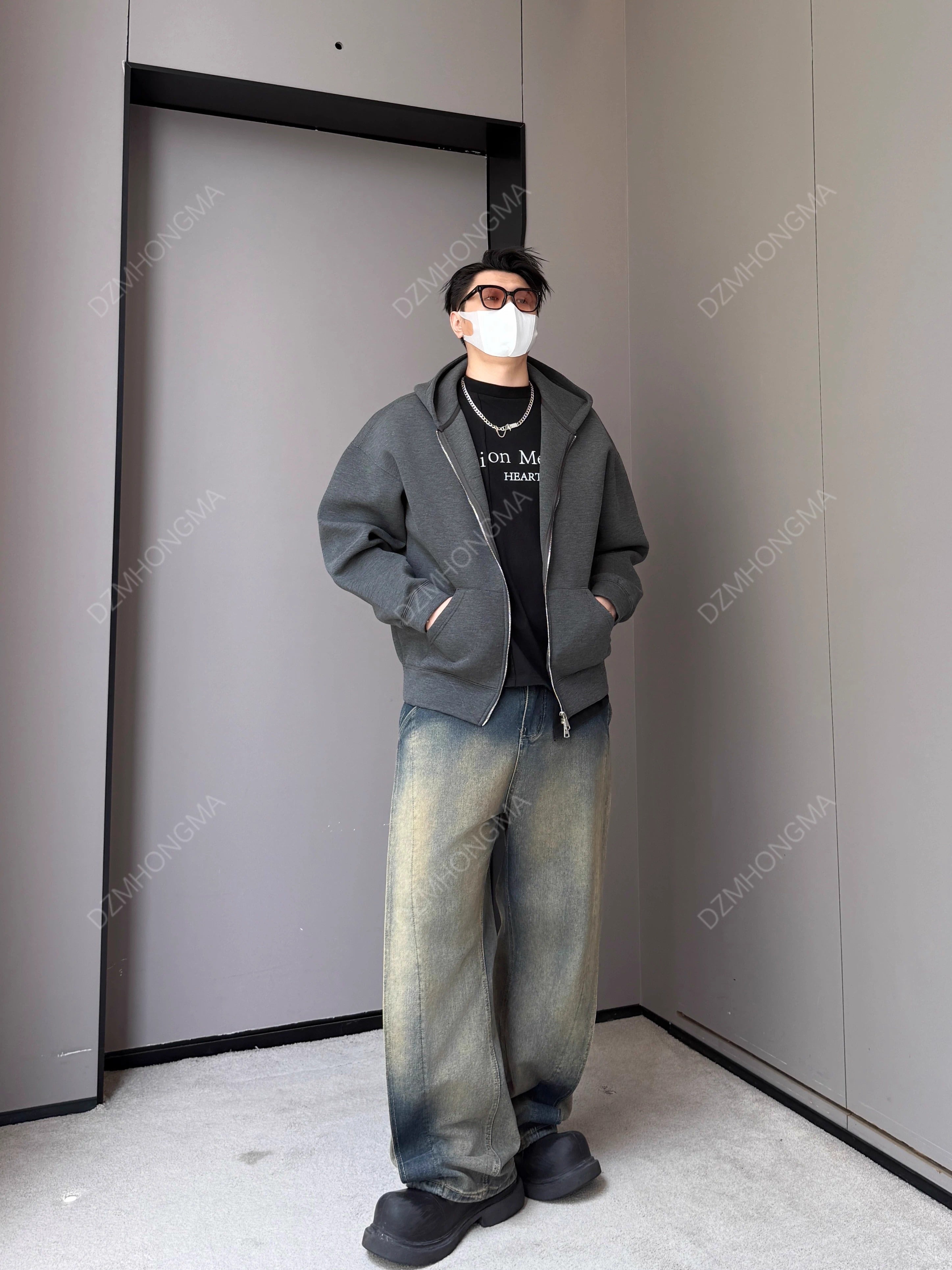 [DAZHONGMA] CLEANFIT HEAVY ZIP HOODIE T0130