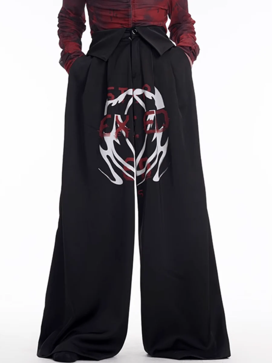 [STARTEXCEEDEND] Skeleton printing LOGO Jacket + Bottoms S0161