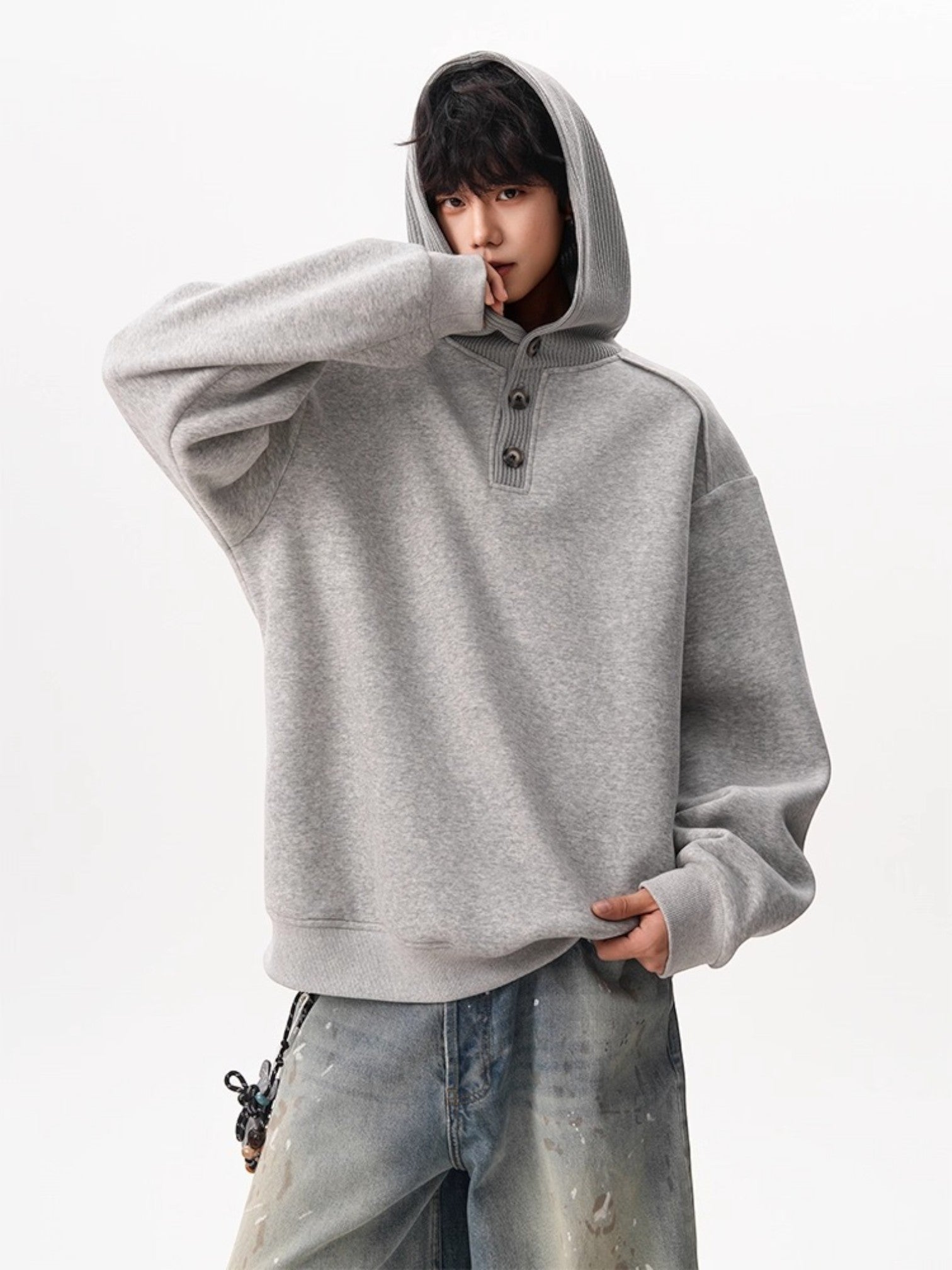 HEAVY KNIT HOODIE S0073