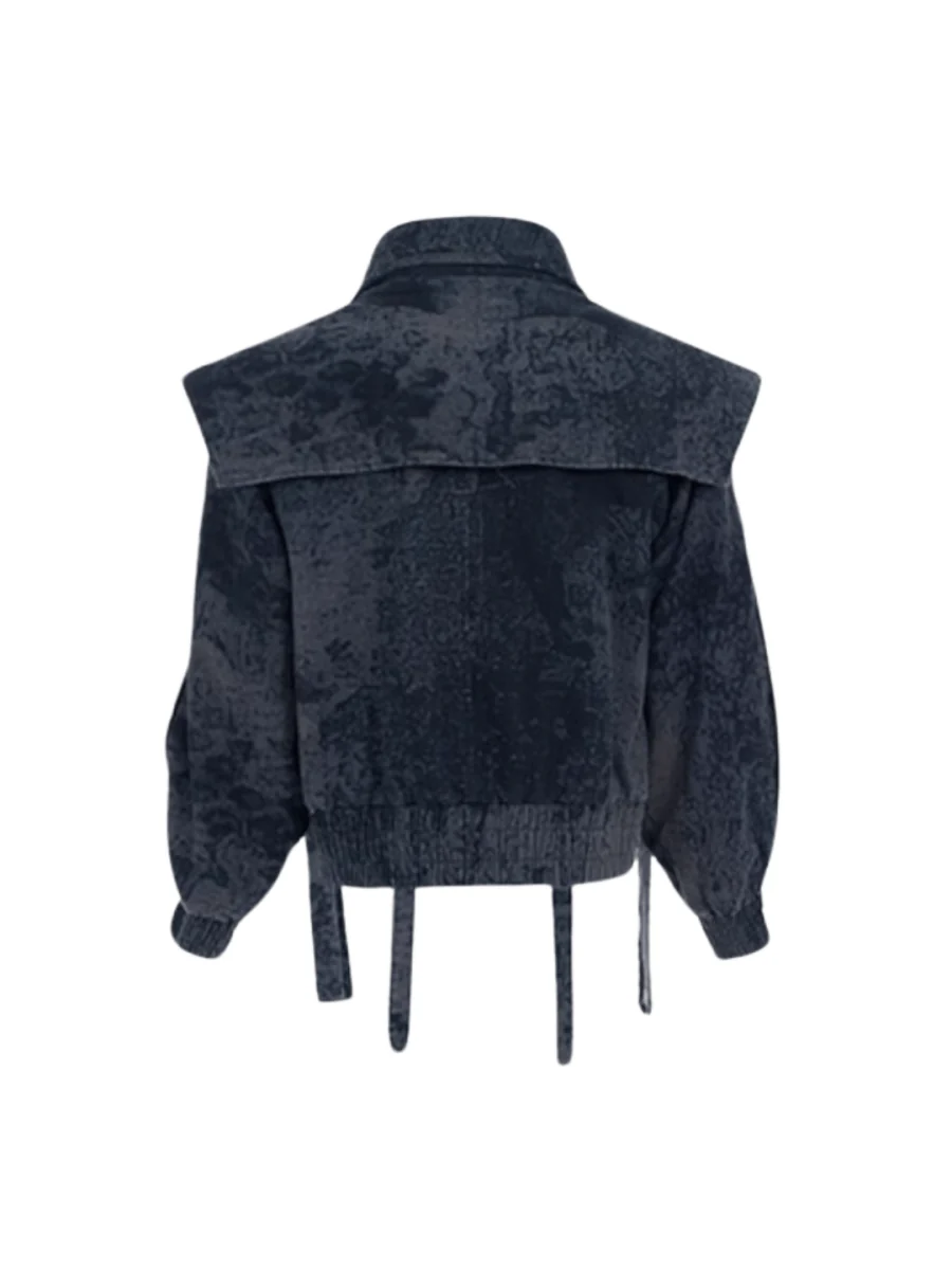 [STARTEXCEEDEND] Zipper structure splicing Jacket + Bottoms T0180