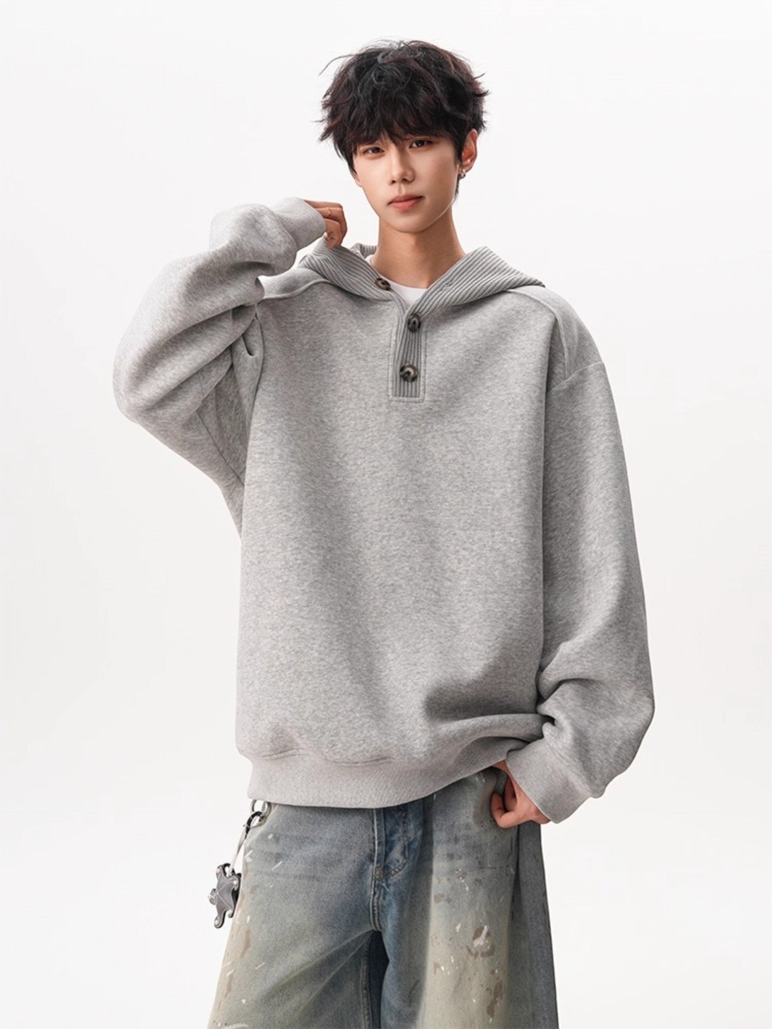 HEAVY KNIT HOODIE S0073