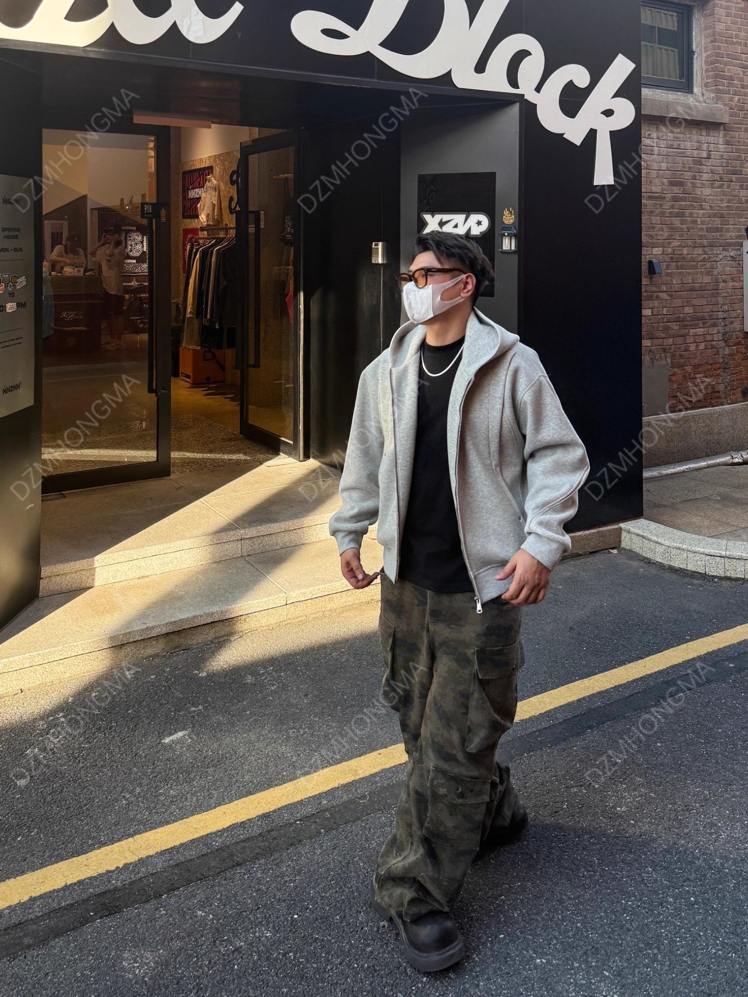 CAMO CARGO UTILITY TROUSERS B0183