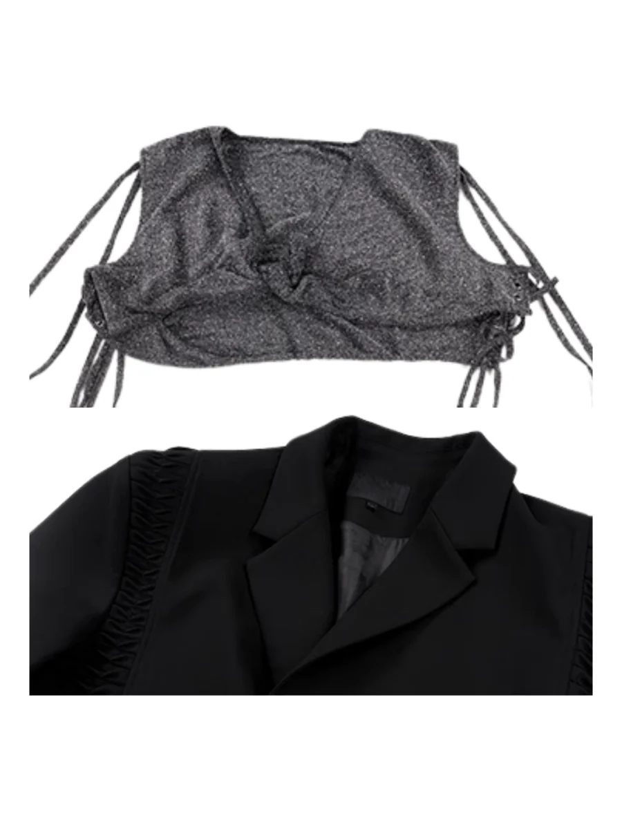 [STARTEXCEEDEND] two-piece layered suit jacket R033