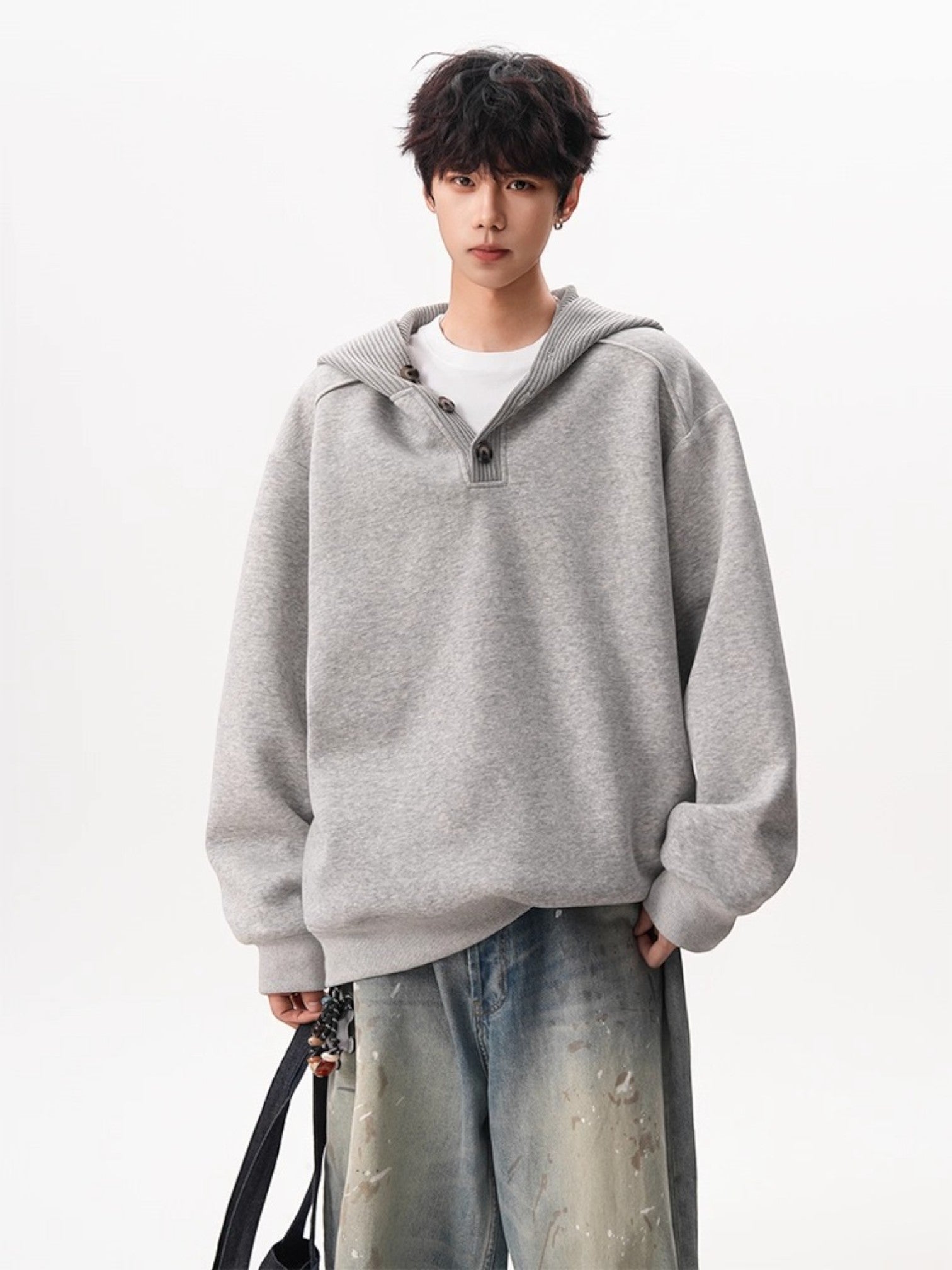 HEAVY KNIT HOODIE S0073