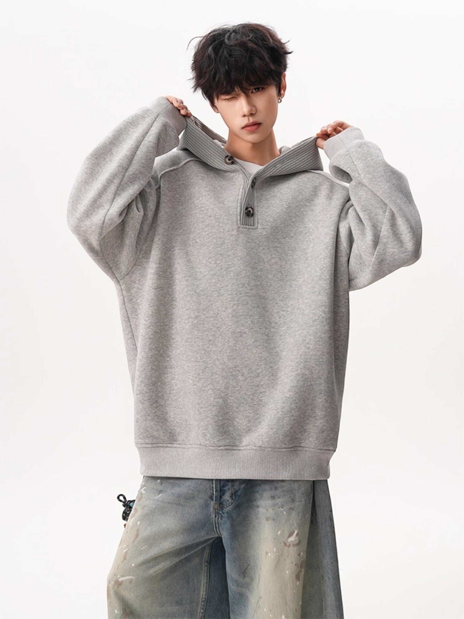 HEAVY KNIT HOODIE S0073