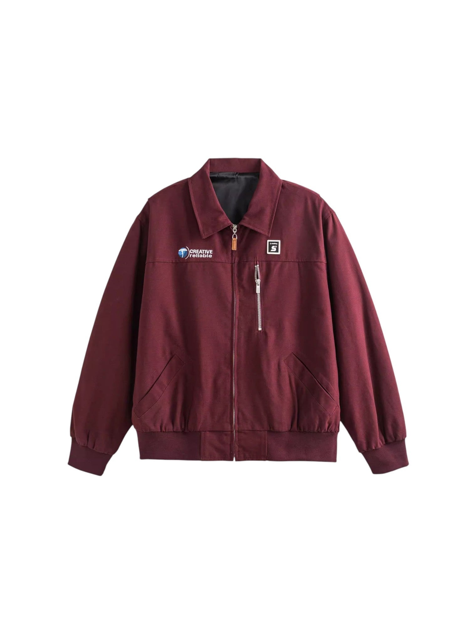 ZIP-FRONT COLLARED JACKET T0139