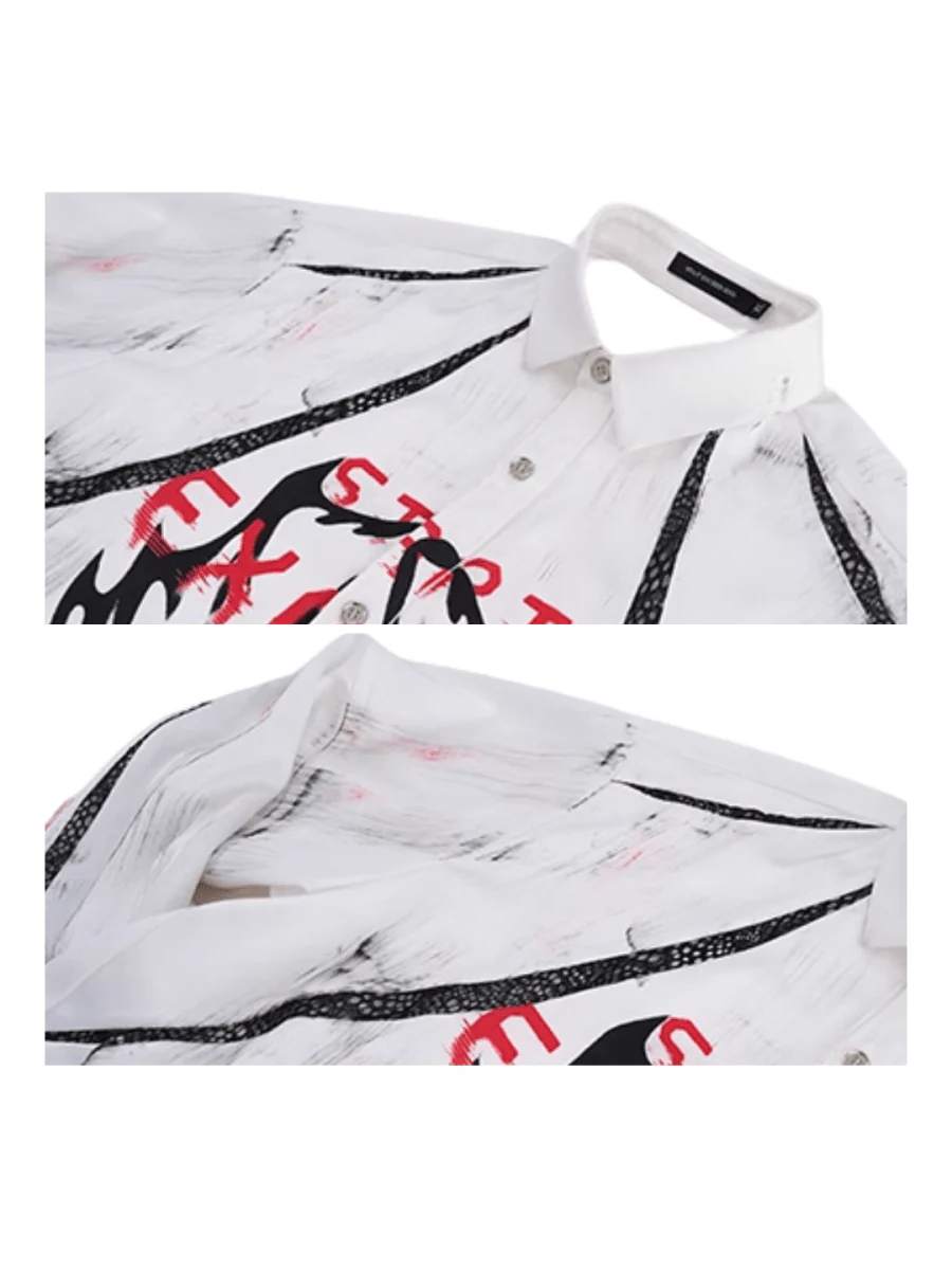 [STARTEXCEEDEND] Skeleton printing LOGO Jacket + Bottoms S0161