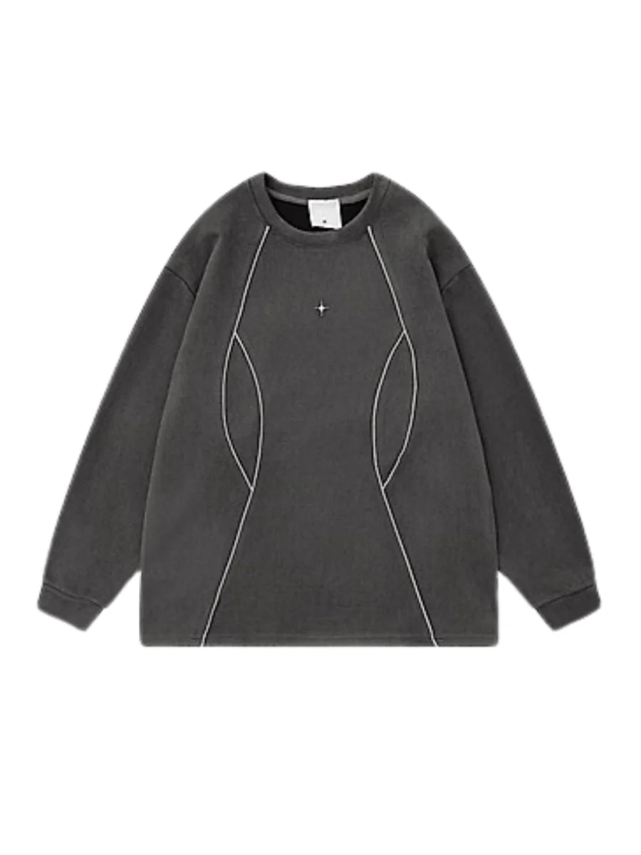 [TREND ST] round neck sweater S0200