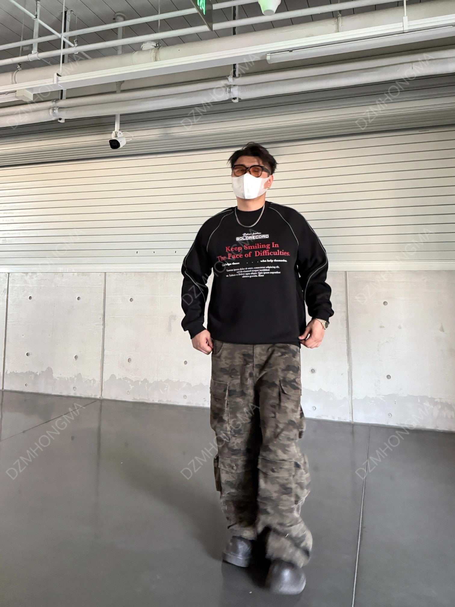 CAMO CARGO UTILITY TROUSERS B0183