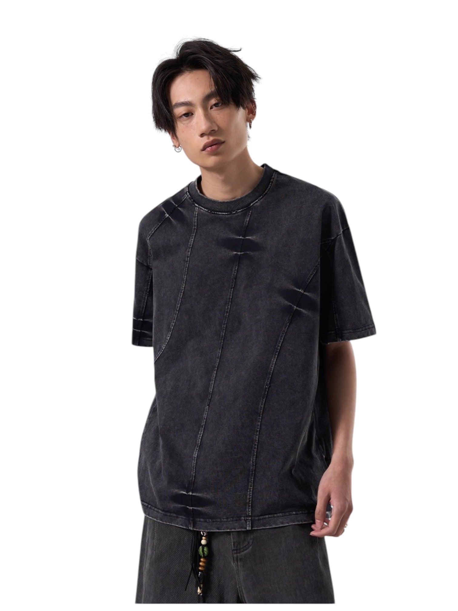 [ISIETS] DECONSTRUCTED WASHED T-SHIRT J0108