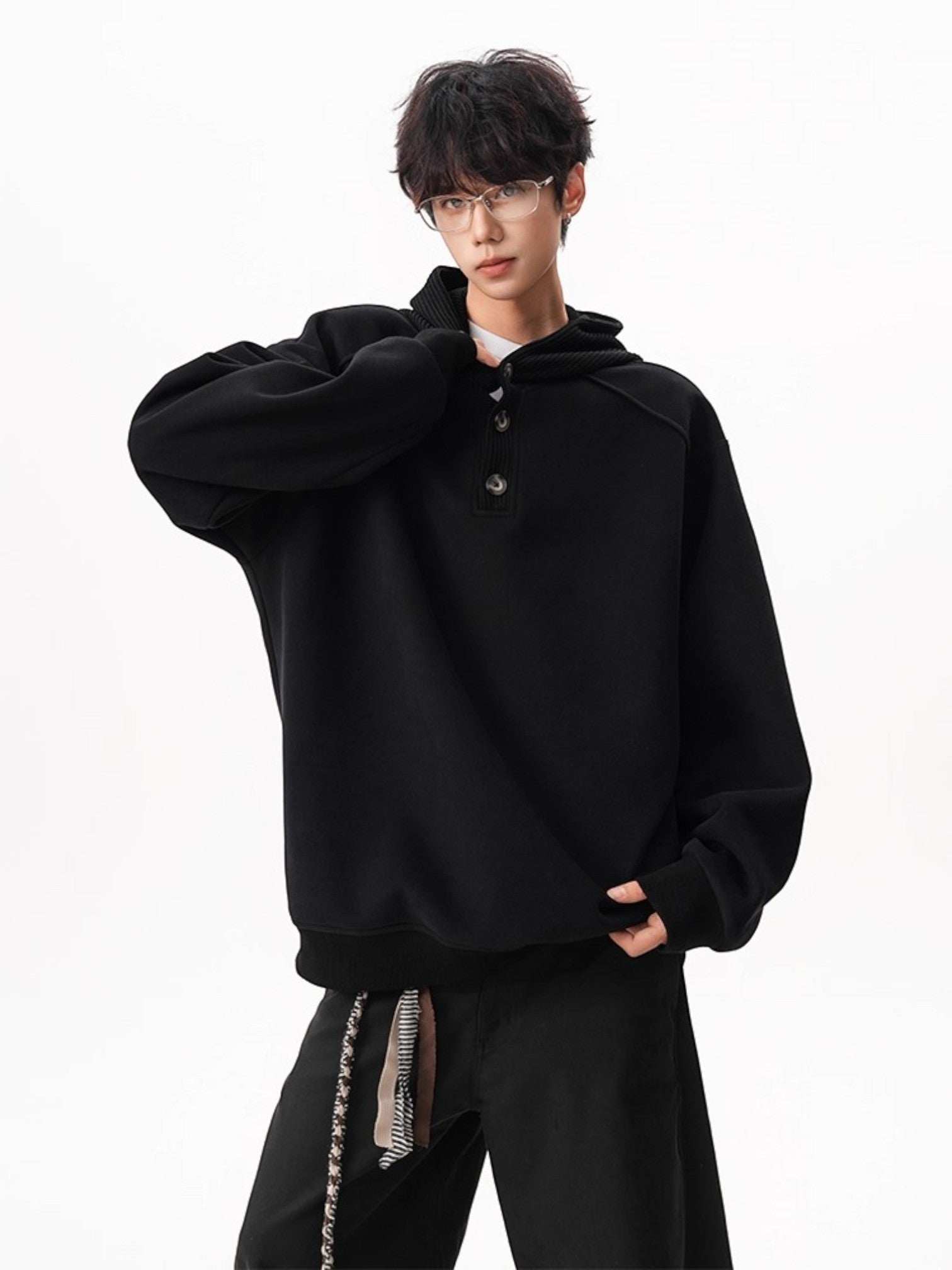 HEAVY KNIT HOODIE S0073