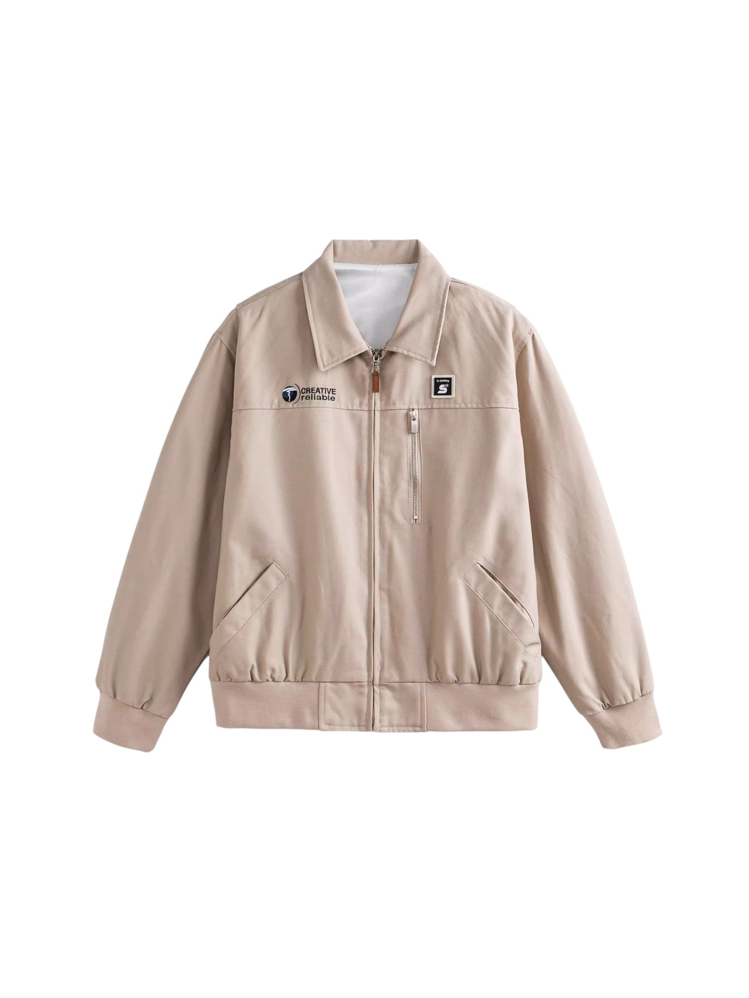 ZIP-FRONT COLLARED JACKET T0139