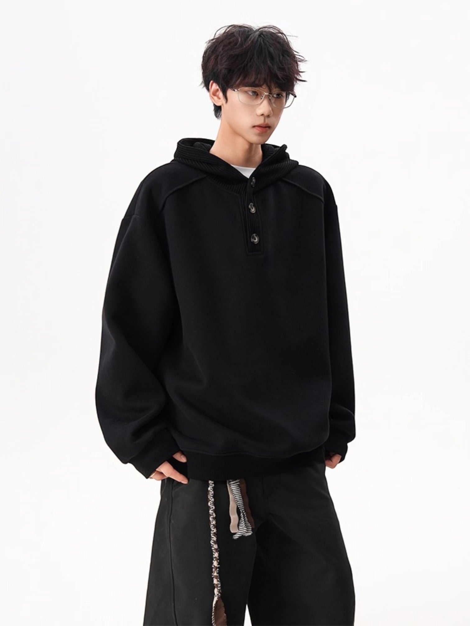 HEAVY KNIT HOODIE S0073