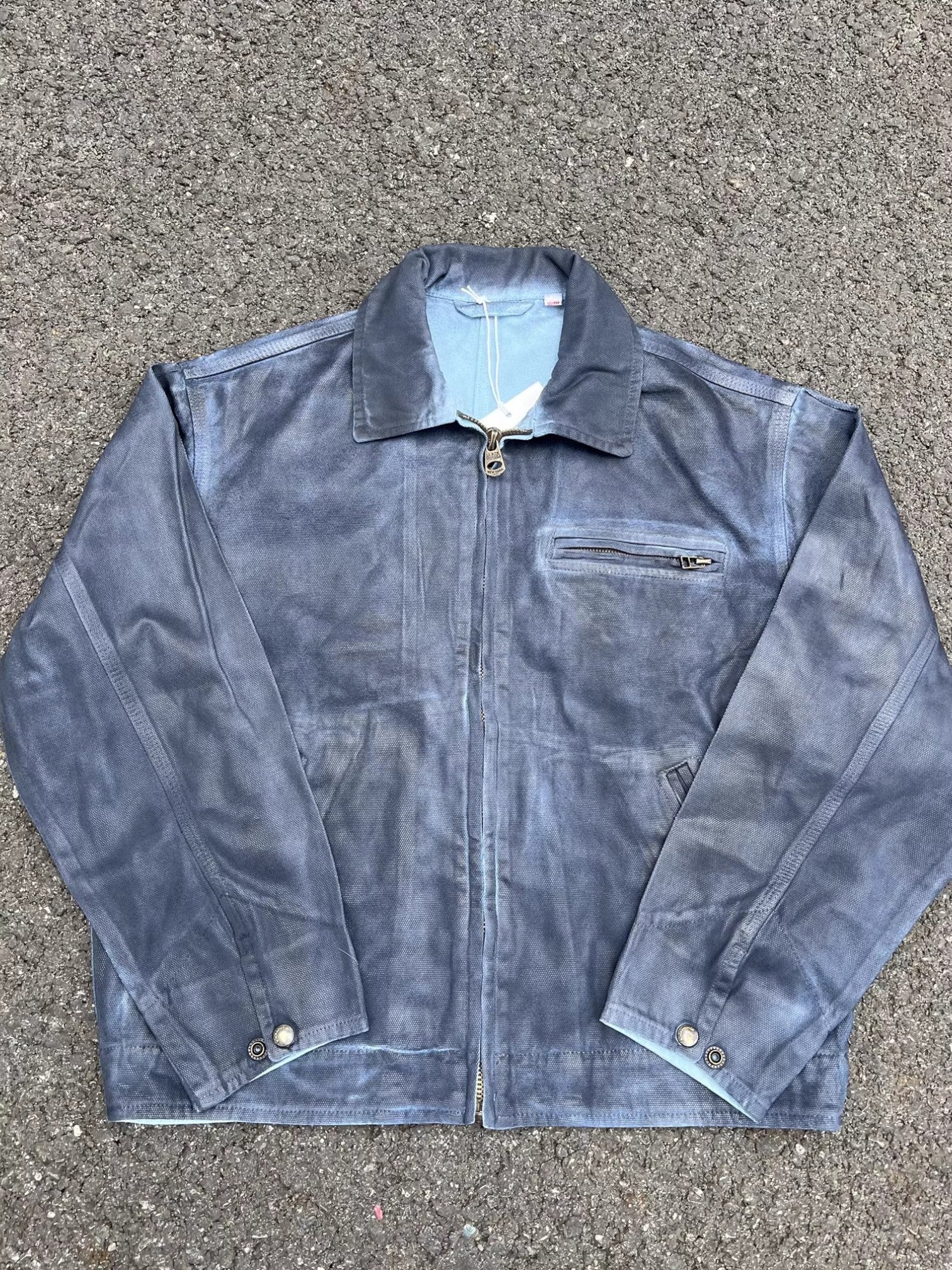 [ZETITI] DETROIT COLLAR-DYED JACKET T0187