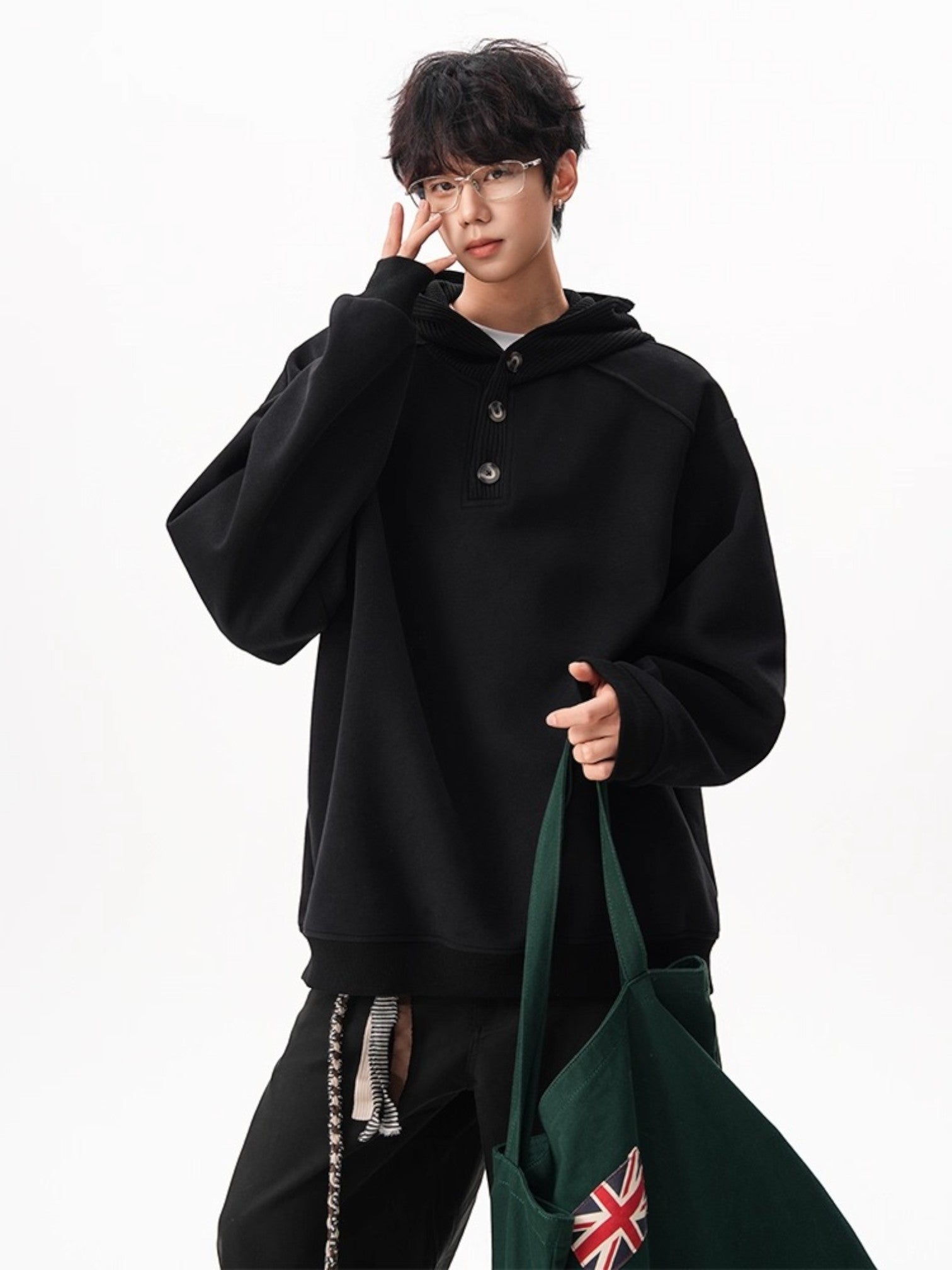 HEAVY KNIT HOODIE S0073