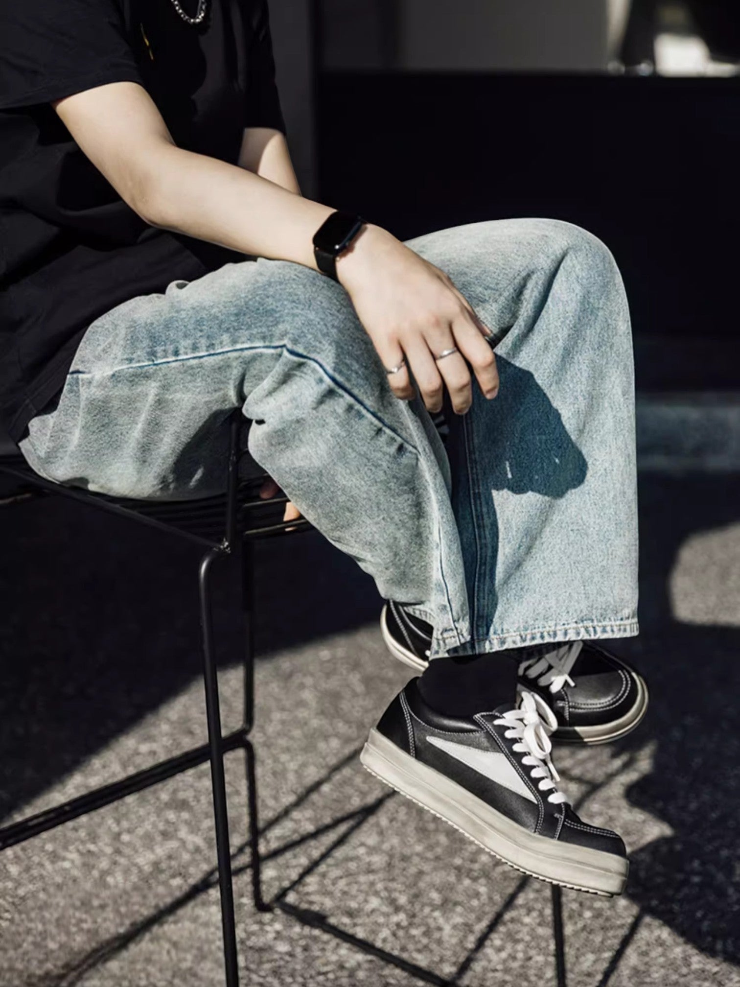 [MRA] VINTAGE BLACK LOW-TOPS S0055