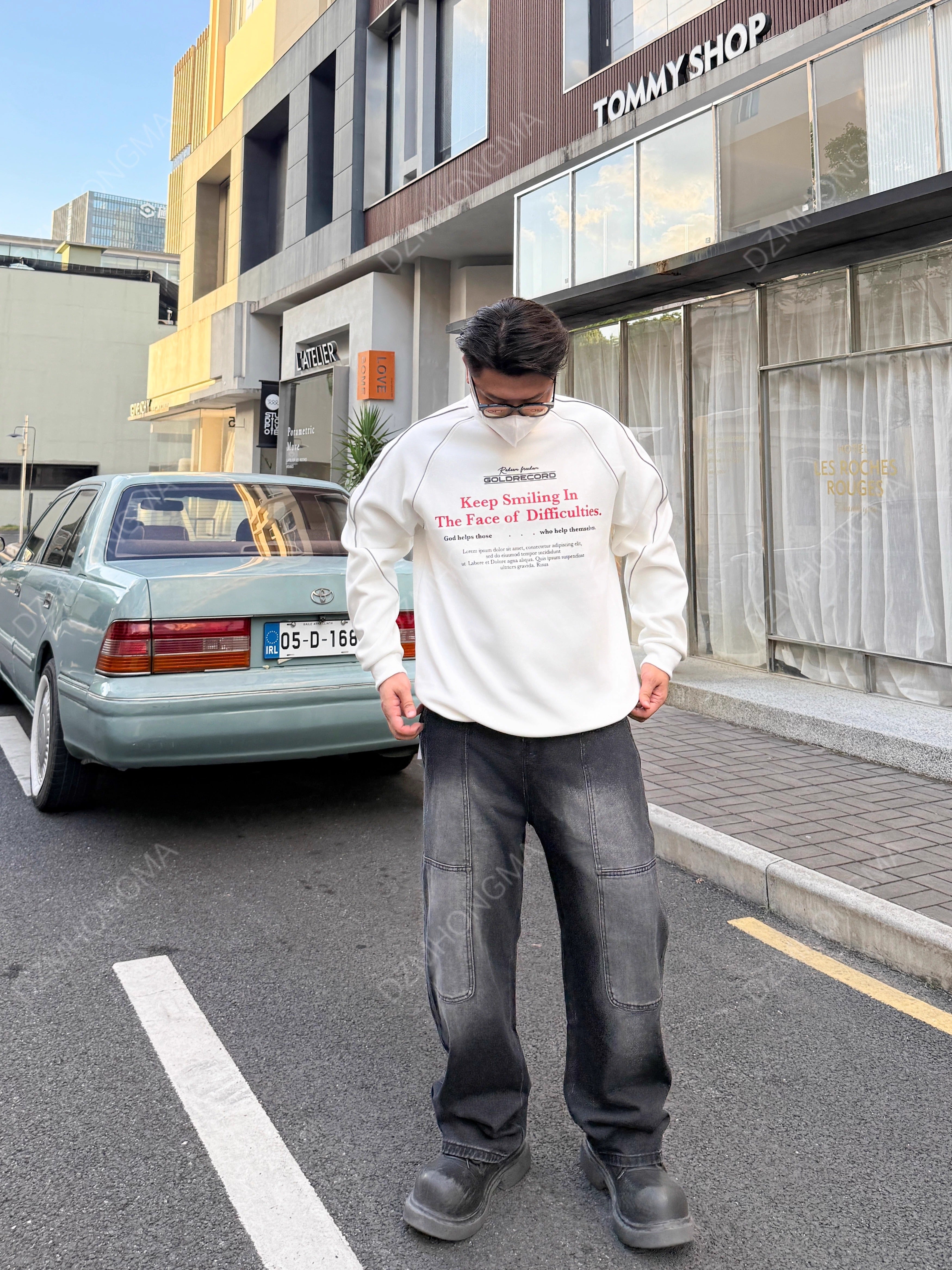 [DAZHONGMA] VINTAGE RIVETED WORK JEANS B0314