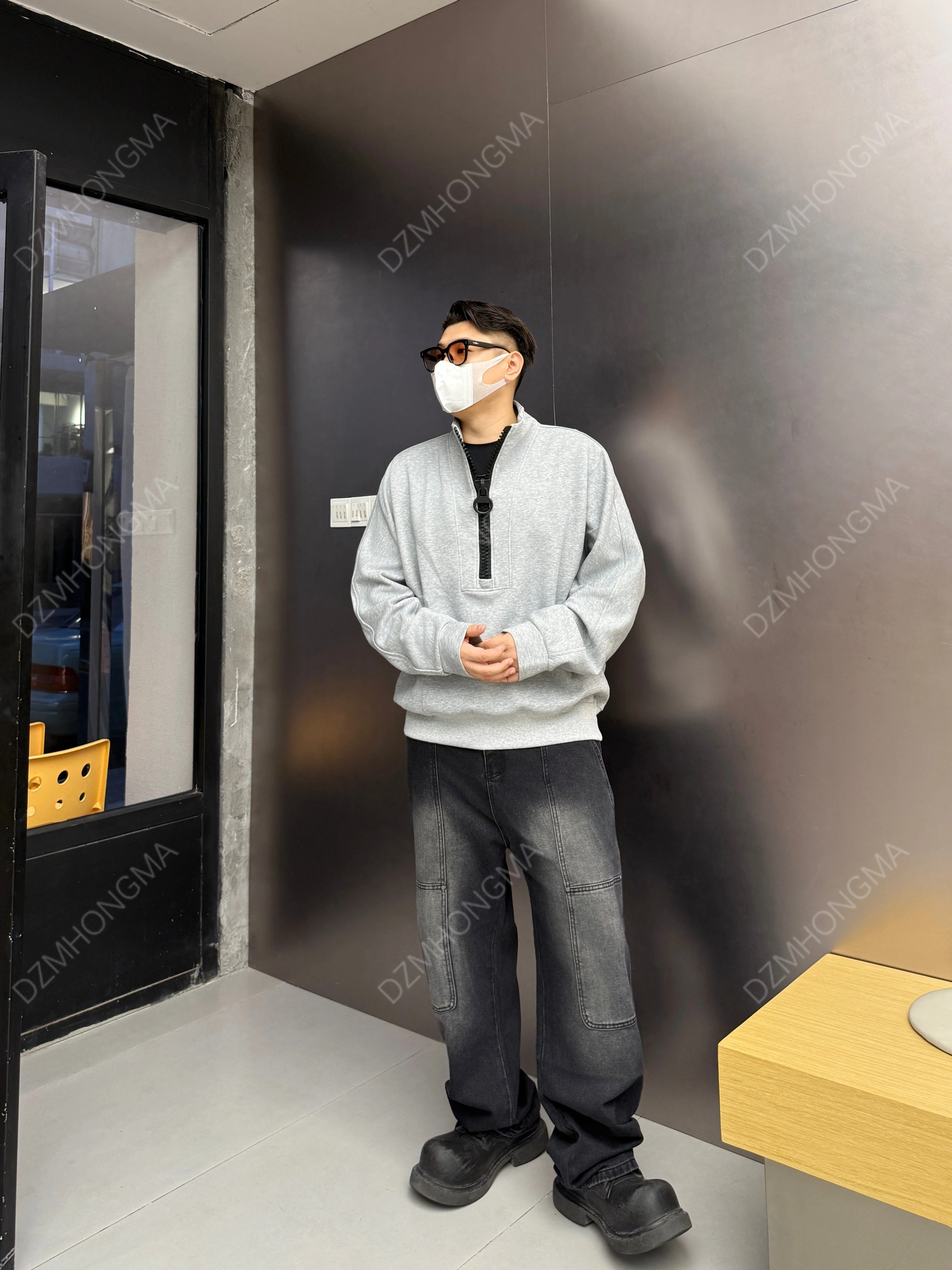 [DAZHONGMA] VINTAGE RIVETED WORK JEANS B0314