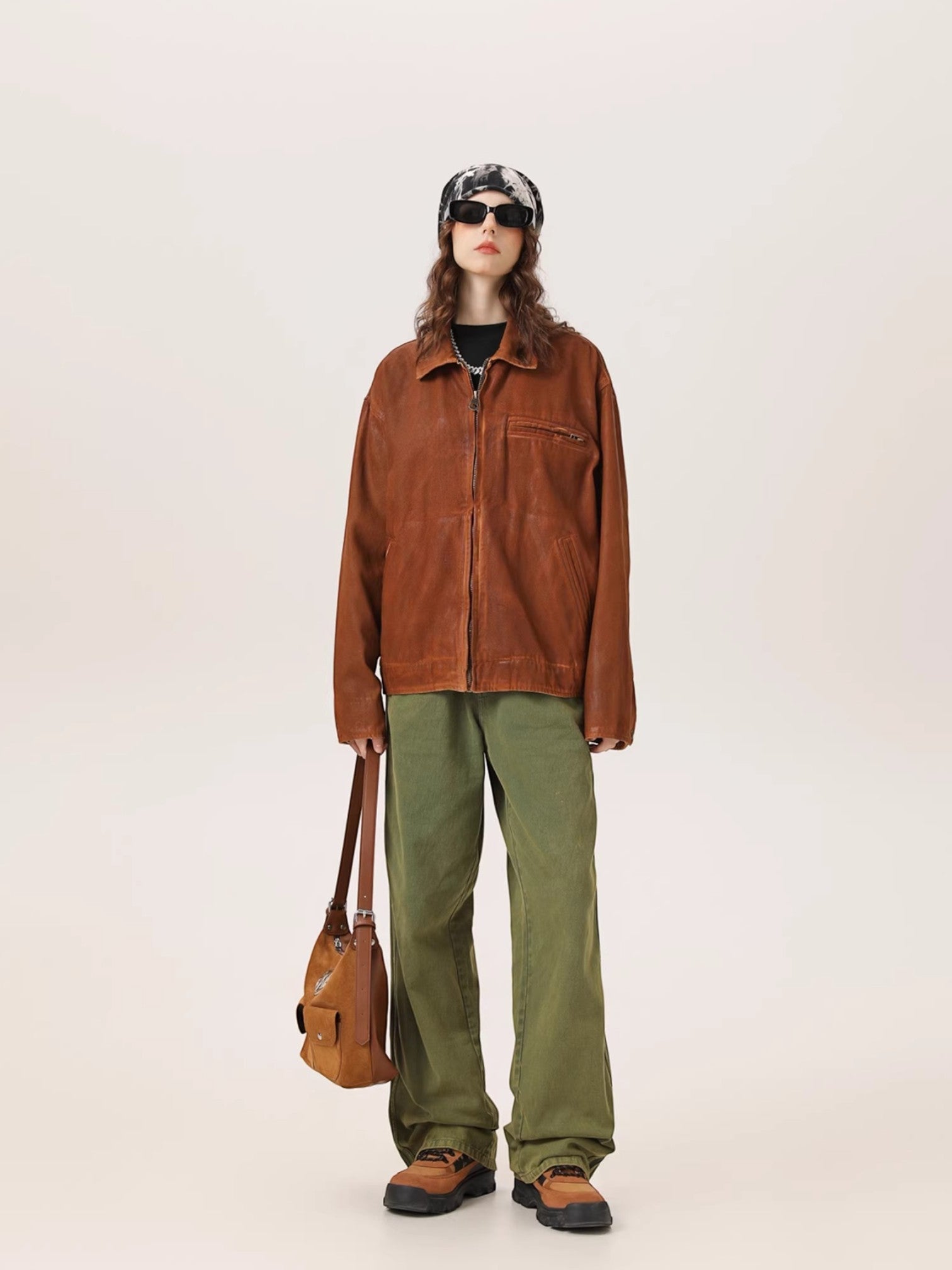 [ZETITI] DETROIT COLLAR-DYED JACKET T0187