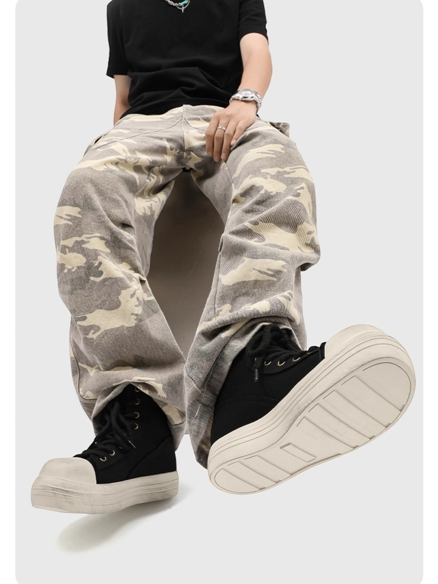 OVERSIZED TOE CANVAS SHOES S0054