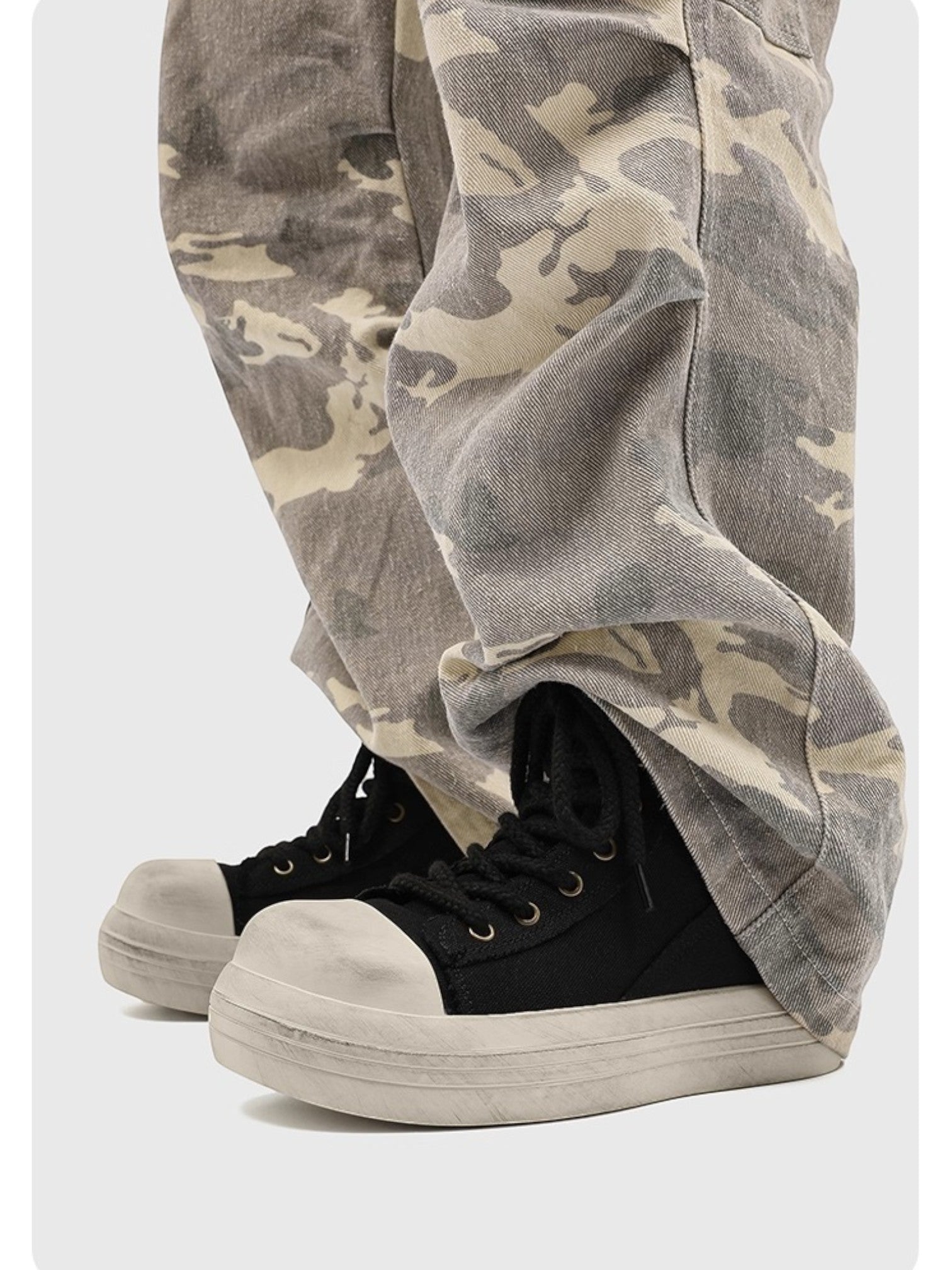 OVERSIZED TOE CANVAS SHOES S0054