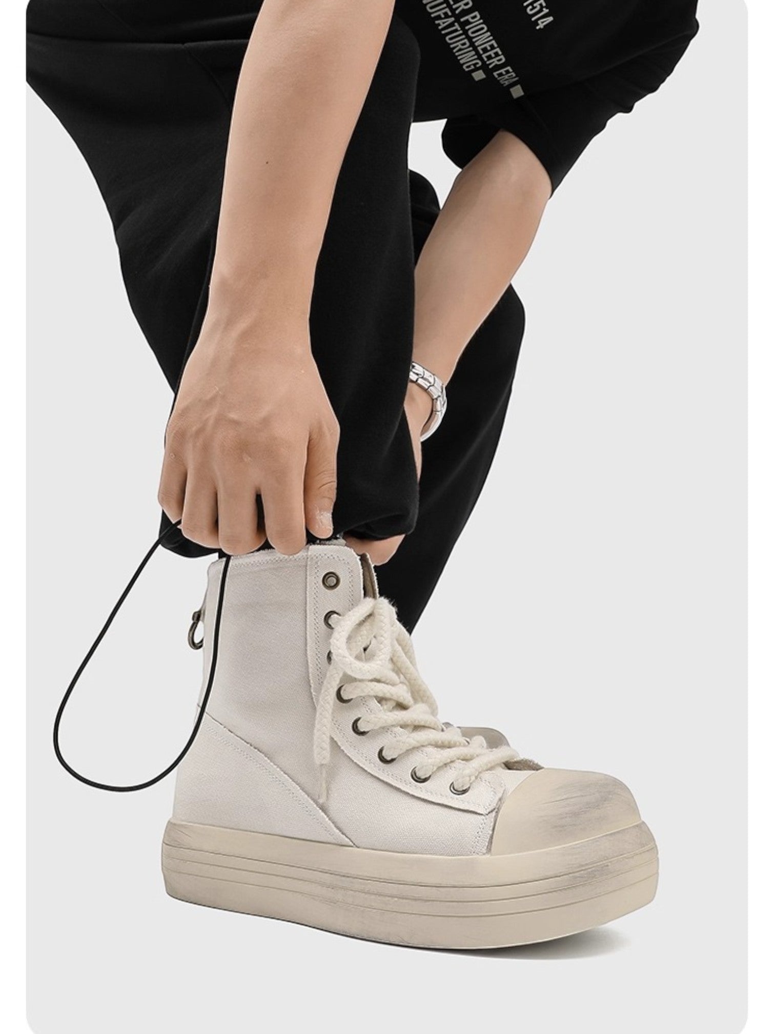 OVERSIZED TOE CANVAS SHOES S0054