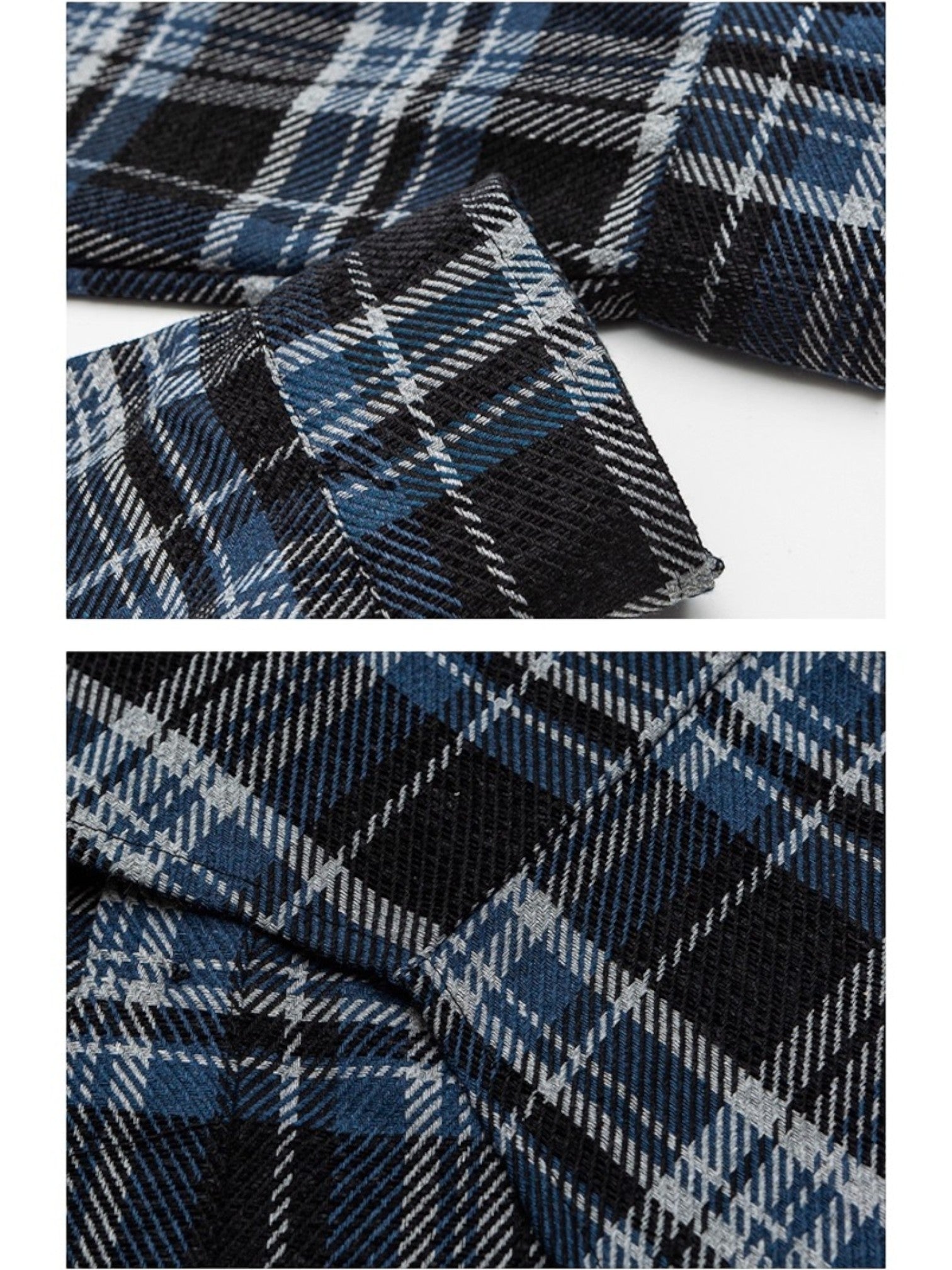 EMBROIDERED PLAID shirt S0075