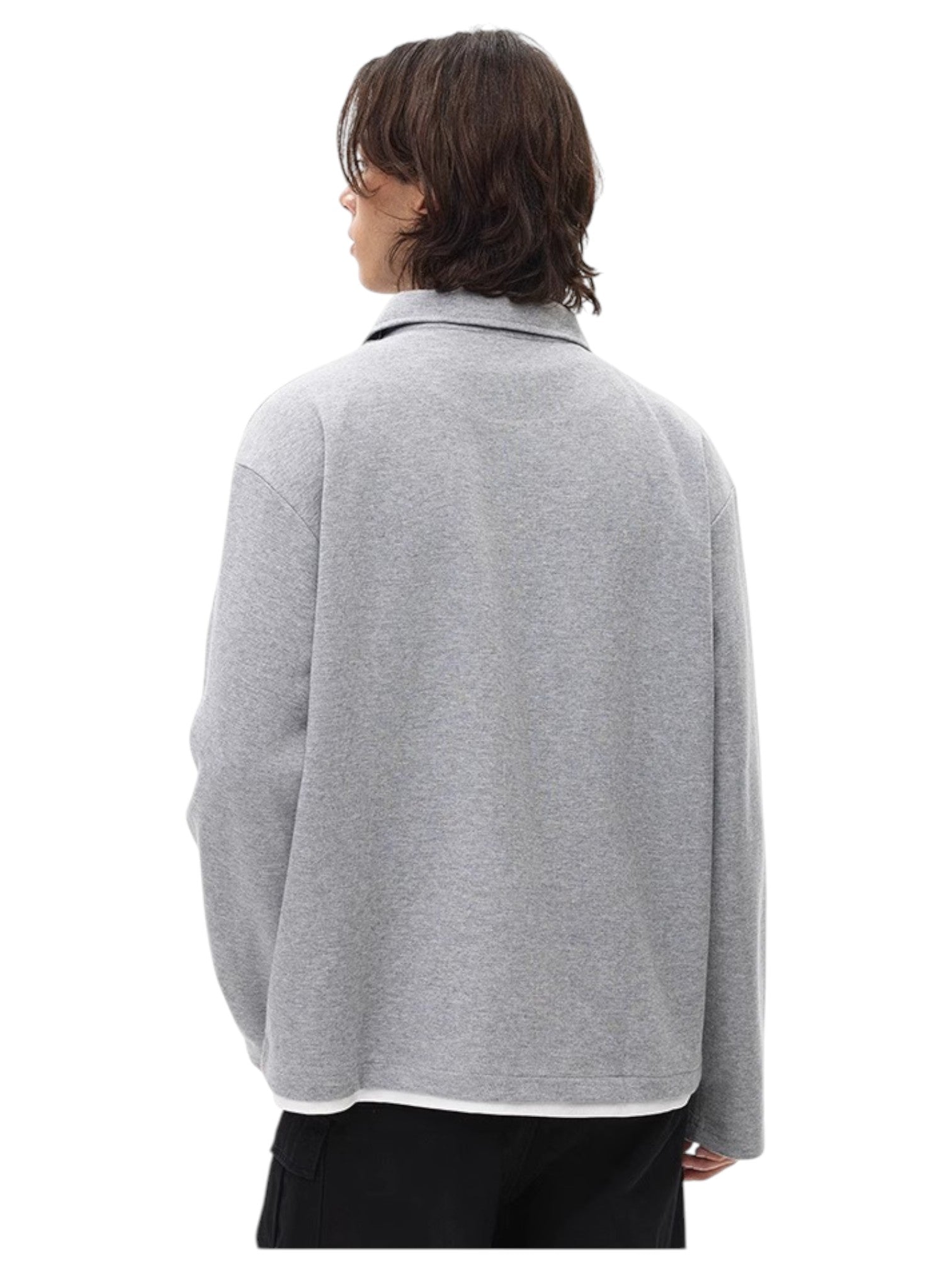 [BLAEXIT] BLAEXIT LAYERED-COLLAR POLO SHIRT J0146