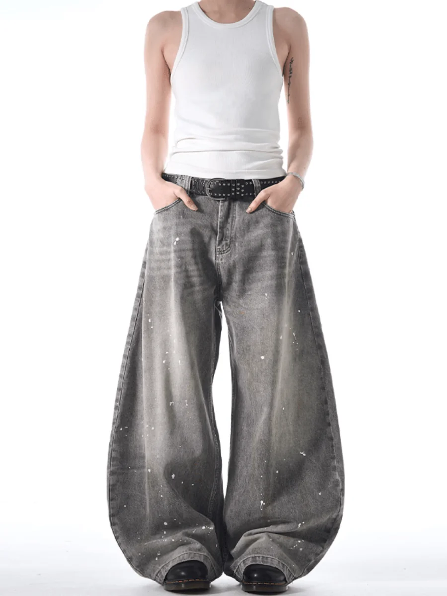 [MADWITCH] street ink wash jeans B0308