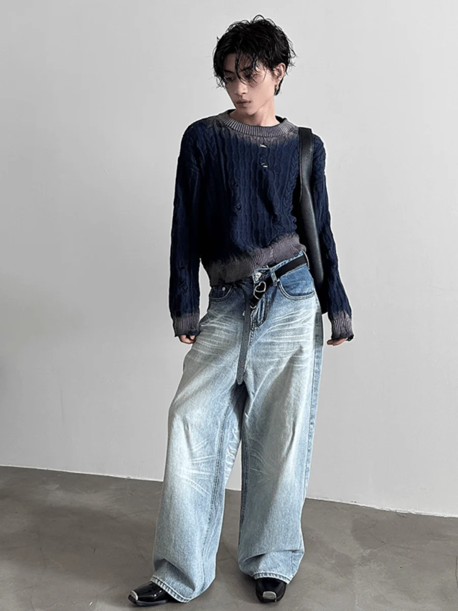 [GENESISBOY] Washed Jeans B0306