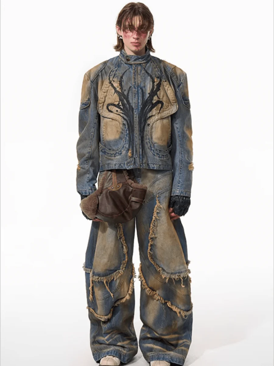 [STARTEXCEEDEND] denim jacket + bottoms T0181