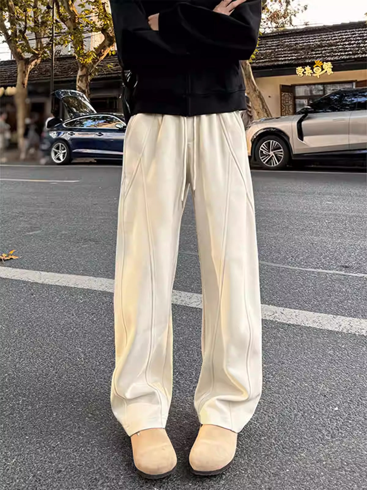 HEAVYWEIGHT SABER-CUT TROUSERS B0186