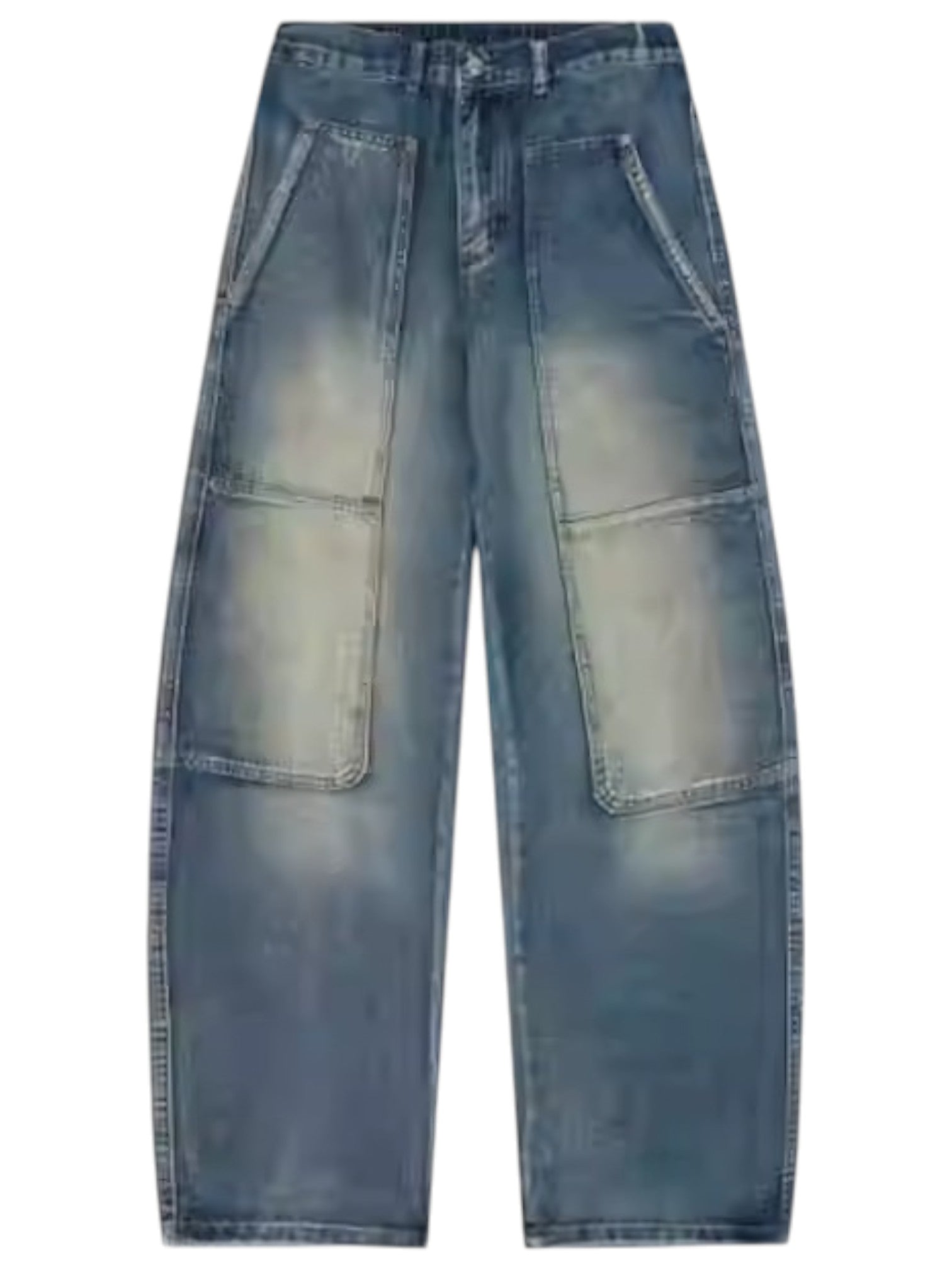 [DAZHONGMA] VINTAGE RIVETED WORK JEANS B0314