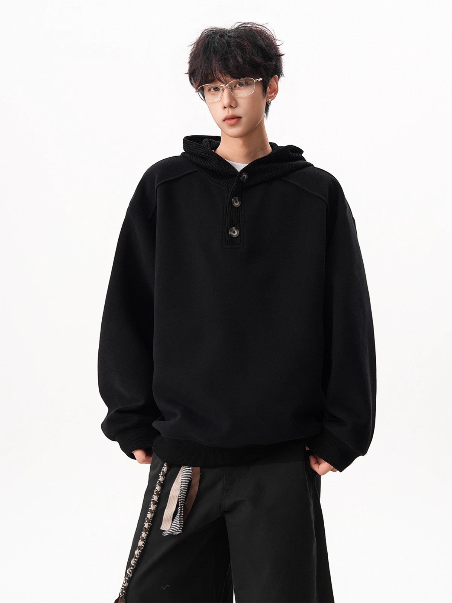 HEAVY KNIT HOODIE S0073