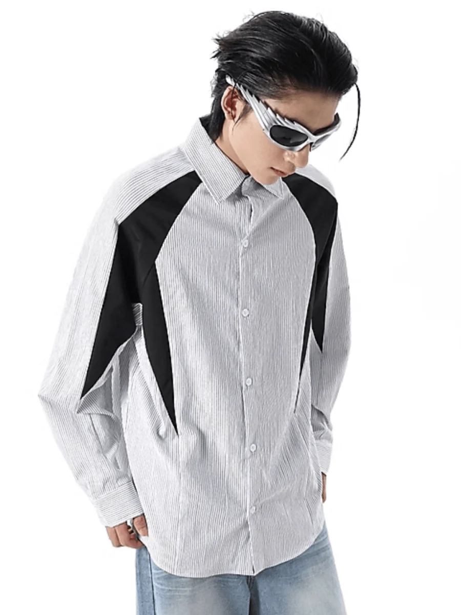 [TREND ST] striped shirt J0141