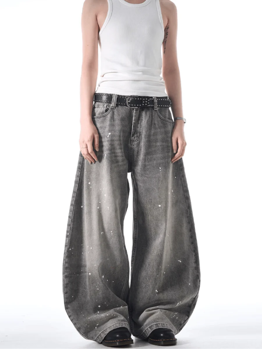 [MADWITCH] street ink wash jeans B0308